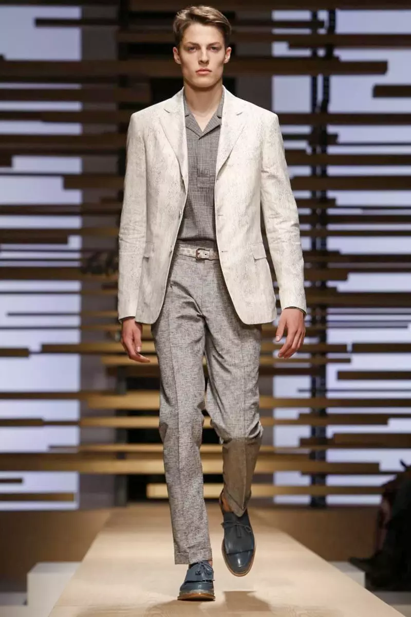 Salvatore Ferregamo, Gizonezkoen arropa, Udaberria, 2015, Milanen Moda Desfilea