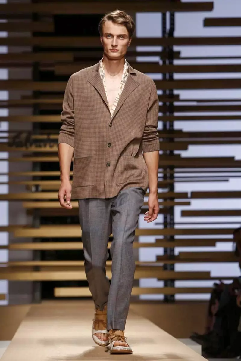 Salvatore Ferregamo, Menswear, Gwanwyn Haf, 2015, Sioe Ffasiwn ym Milan