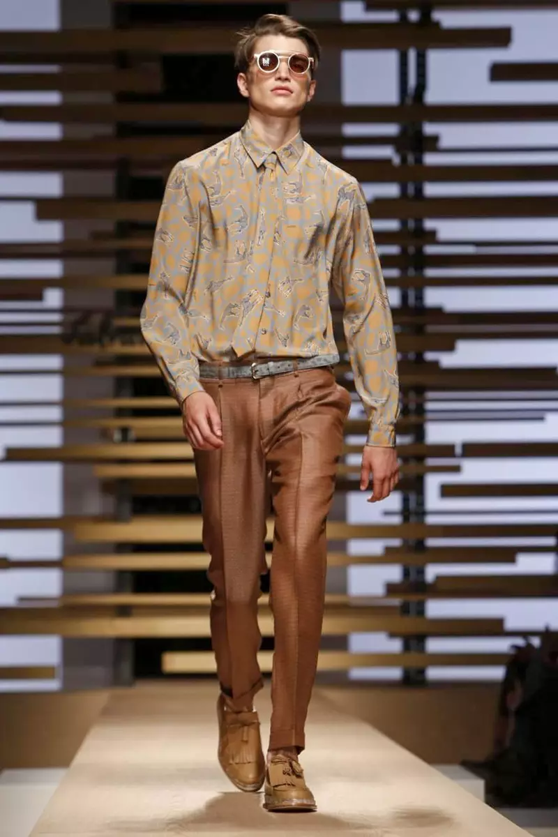 Salvatore Ferregamo, moda masculina, primavera verão de 2015, desfile de moda em Milão