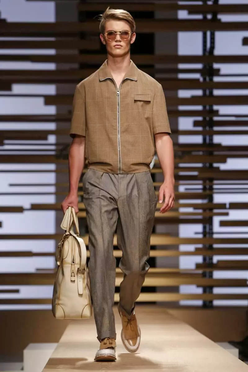 Salvatore Ferregamo, Menswear, Gwanwyn Haf, 2015, Sioe Ffasiwn ym Milan