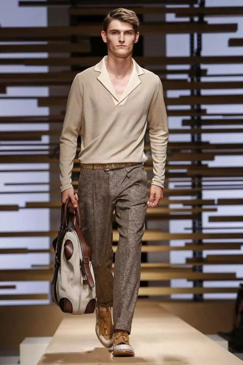 Salvatore Ferregamo, Menswear, Gwanwyn Haf, 2015, Sioe Ffasiwn ym Milan