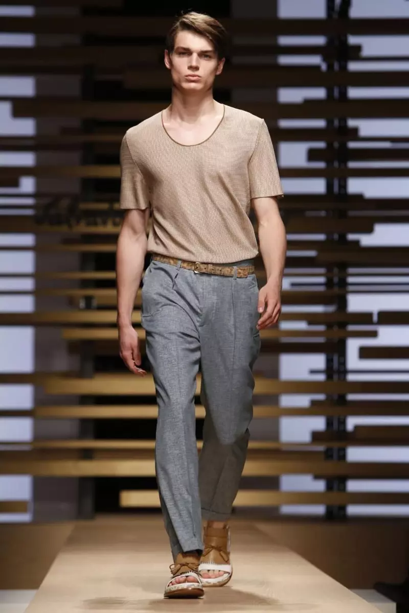 Salvatore Ferregamo, Menswear, Gwanwyn Haf, 2015, Sioe Ffasiwn ym Milan