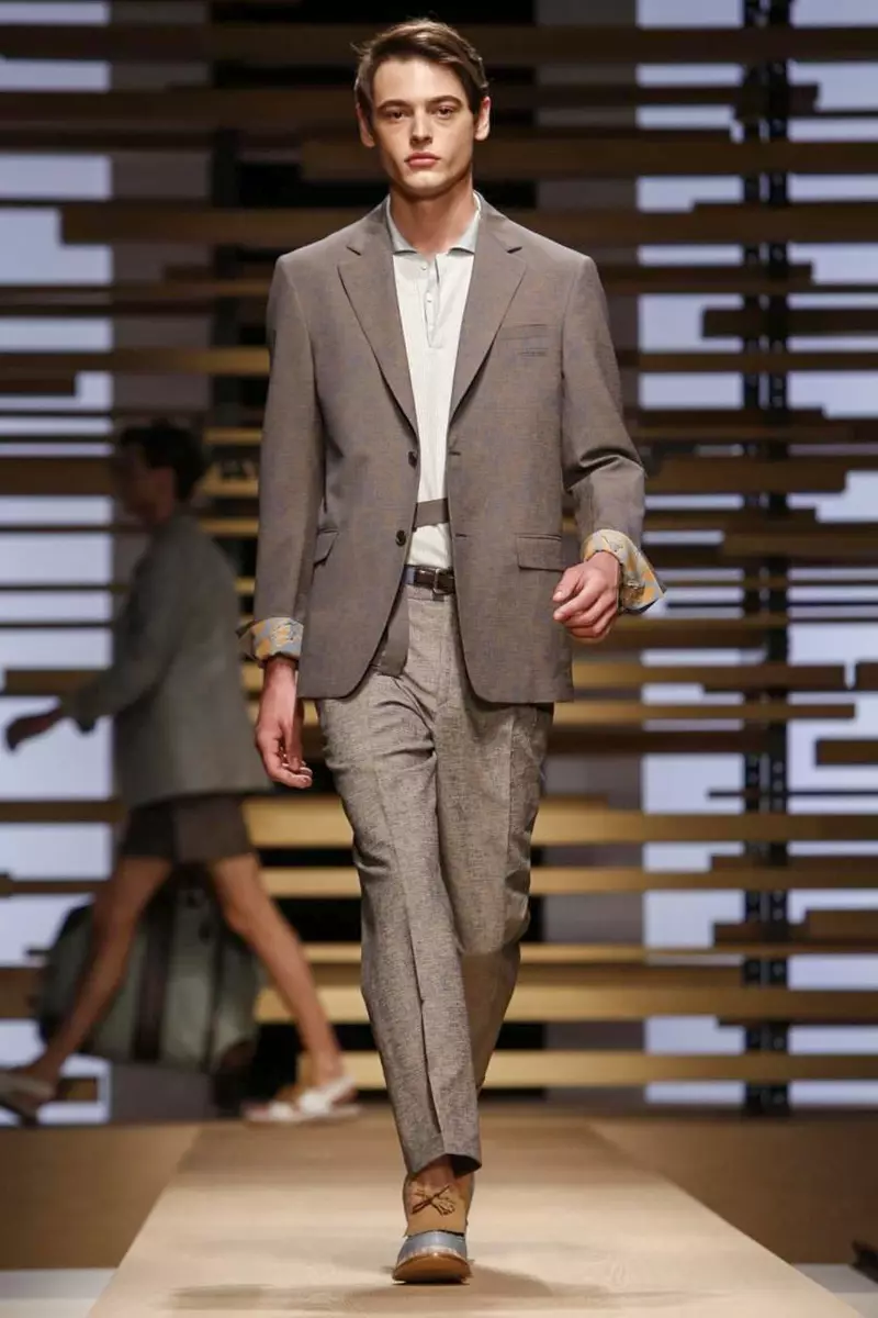 Salvatore Ferregamo, Menswear, Gwanwyn Haf, 2015, Sioe Ffasiwn ym Milan