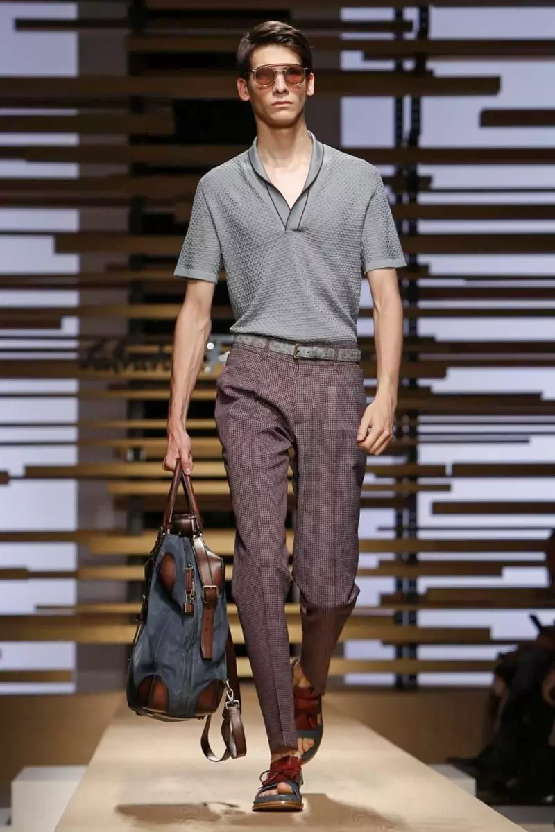 Salvatore Ferregamo, moda masculina, primavera verão de 2015, desfile de moda em Milão