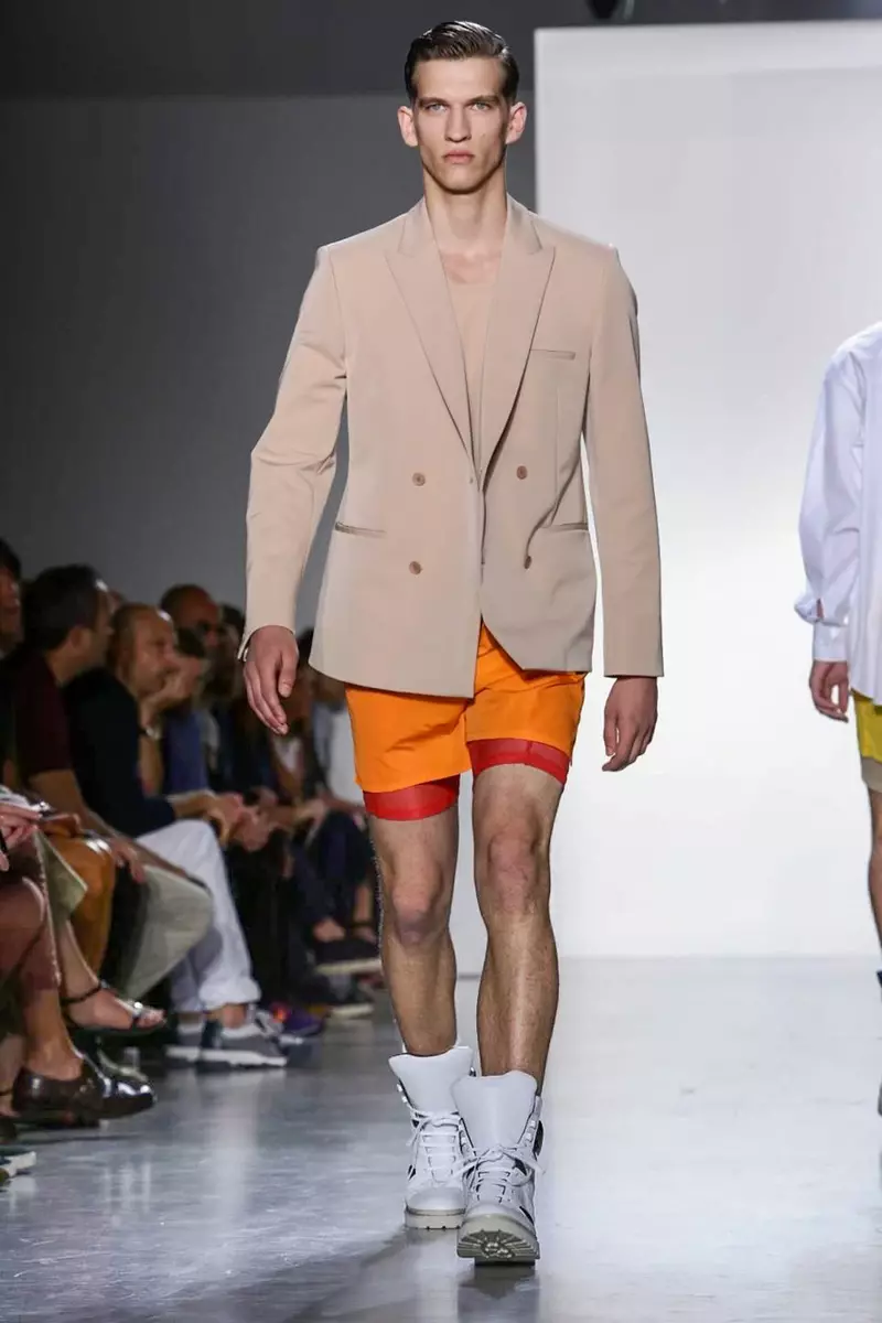 Calvin Klein Collection, Menswear, Caij Nplooj Ntoos Hlav, 2015, Fashion Show hauv Milan