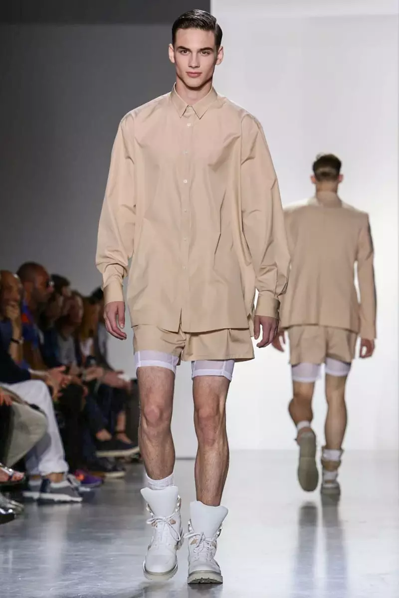 Calvin Klein Collection, Menswear, Caij Nplooj Ntoos Hlav, 2015, Fashion Show hauv Milan