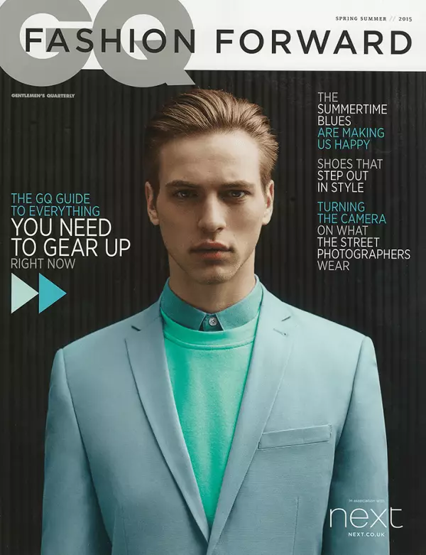 Jules Raynal estas en British GQ'S Fashion Forward - kaj sur la kovrilo! Pafite fare de Frederico Martins kaj stilita fare de Mark McMahon.